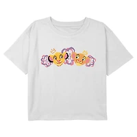 Disney The Lion King Simba And Nala Pals Youth Girls Boxy Crop T-Shirt