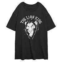 Disney The Lion King Scar Stare Womens Oversized T-Shirt