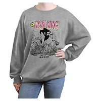Disney The Lion King Scar And Hyenas Womens Oversized Sweatshirt