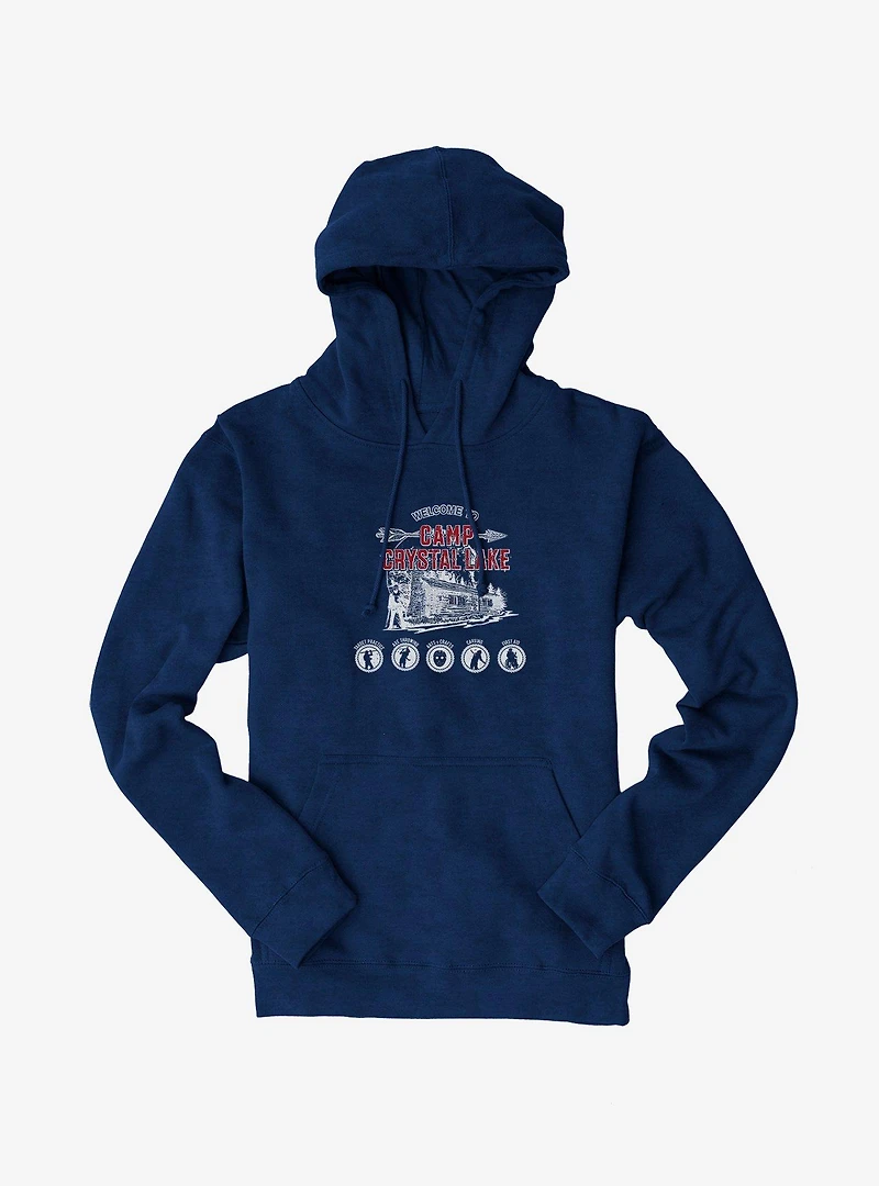 Friday The 13th Camp Crystal Lake Activities Hoodie