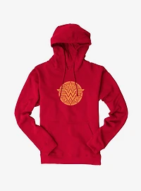 DC Comics Wonder Woman Circle Logo Star Hoodie