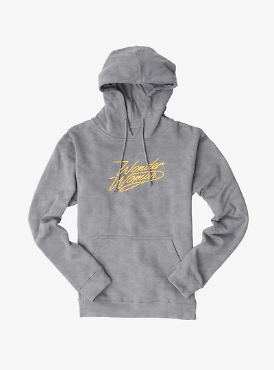 DC Comics Wonder Woman 1984 Neon Throwback Titile Hoodie