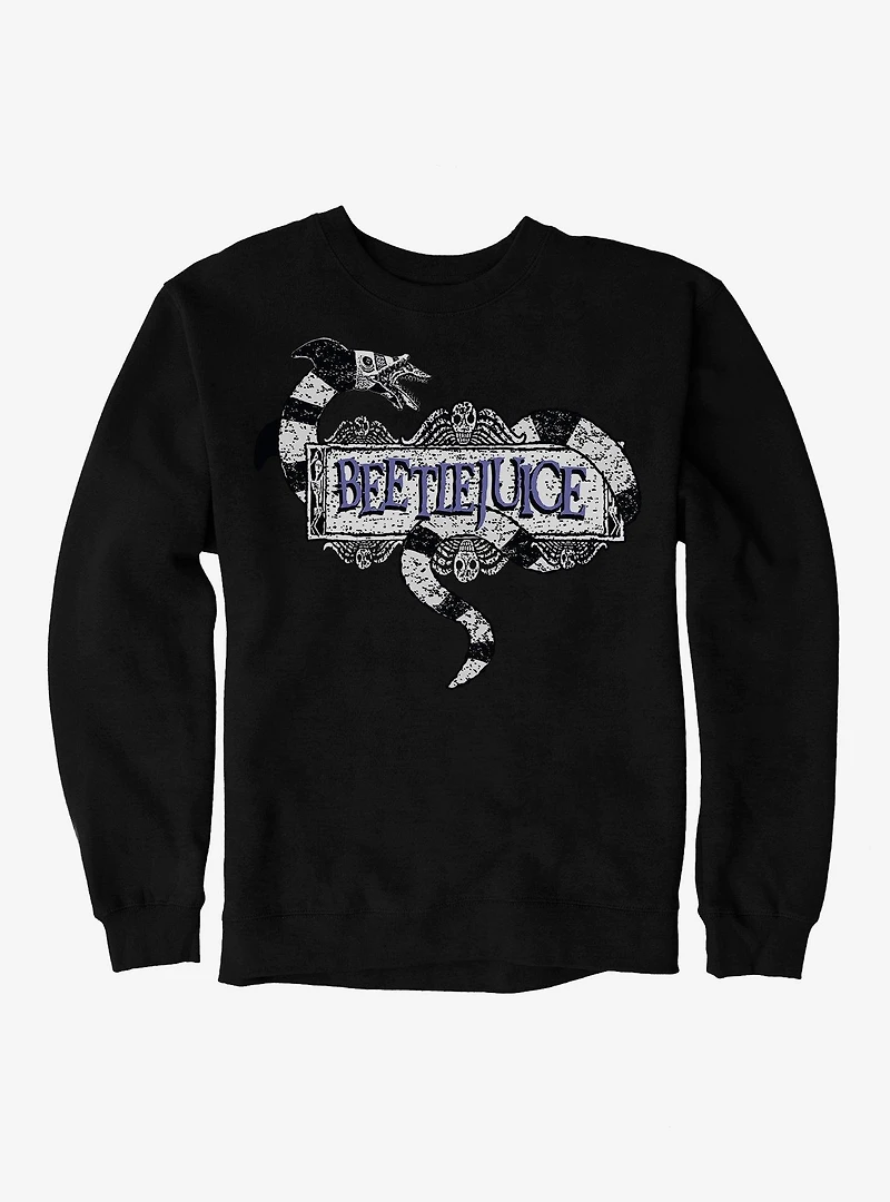 Beetlejuice Sandworm Logo Sweatshirt