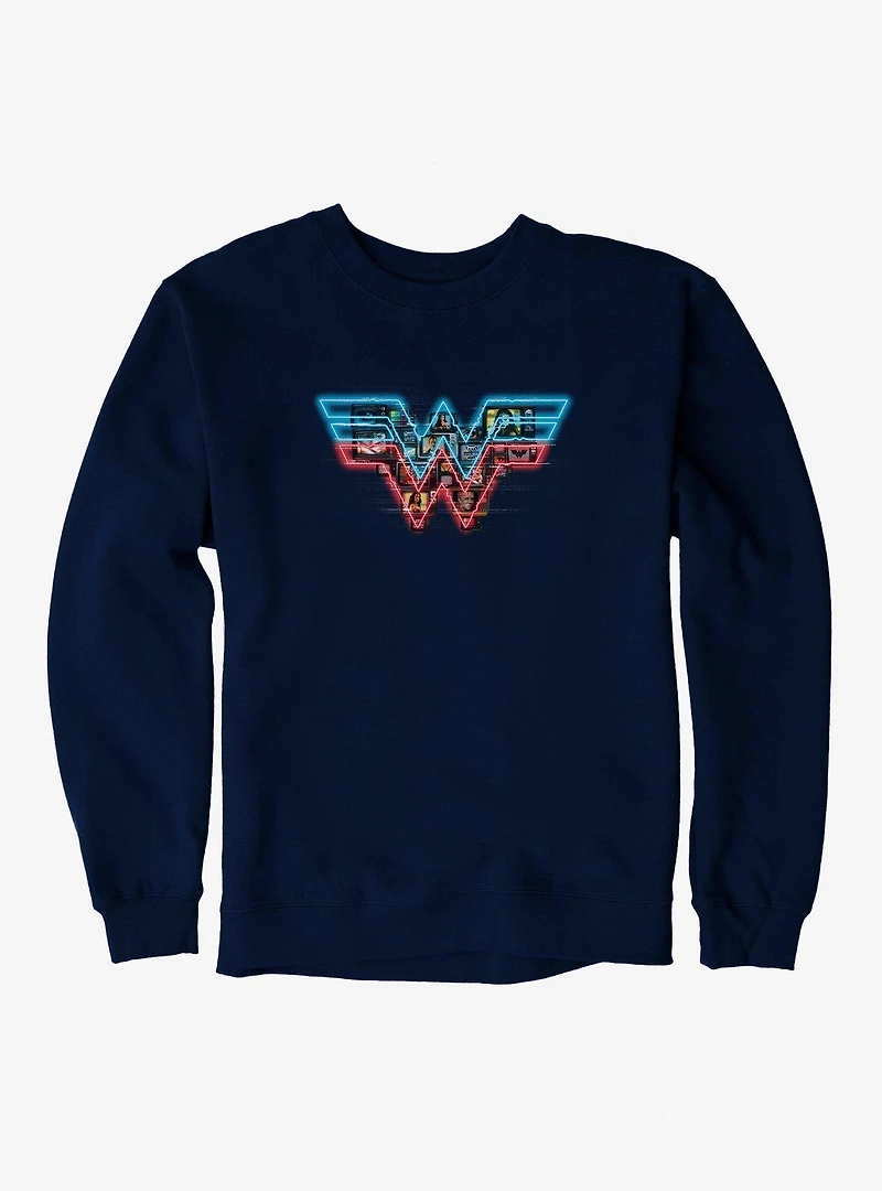 DC Comics Wonder Woman 1984 TV Stacked Insignia Sweatshirt
