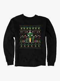 Elf Ugly Christmas Pattern Sweatshirt