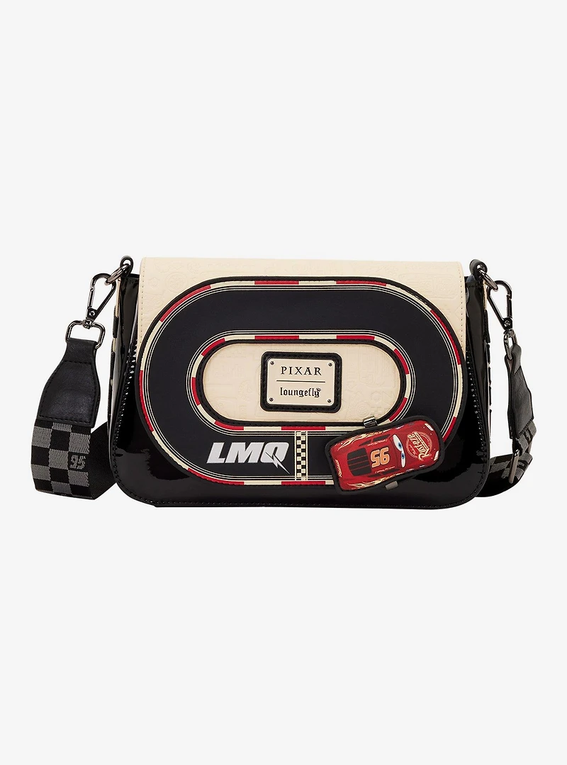 Loungefly Disney Pixar Cars Lightning McQueen Racetrack Crossbody Bag