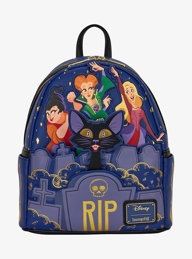 Loungefly Disney Hocus Pocus Sanderson Sisters Graveyard Mini Backpack