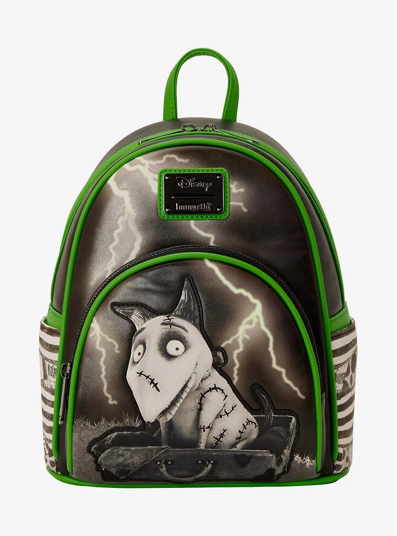 Loungefly Disney Frankenweenie Sparky Glow-in-the-Dark Mini Backpack