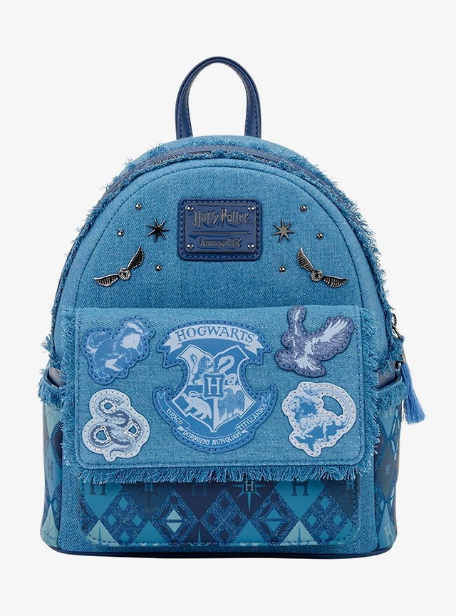 Harry Potter Loungefly Harry Potter Denim Hogwarts Patches  display picture 3