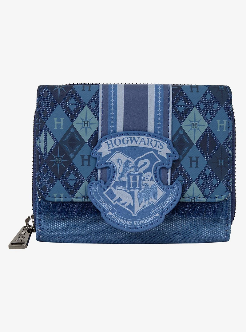 Loungefly Harry Potter Denim Hogwarts Crest Wallet