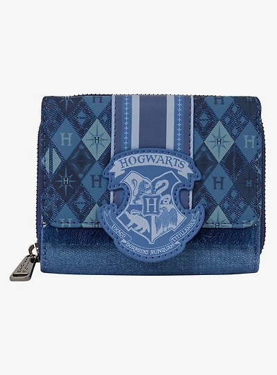 Loungefly Harry Potter Denim Hogwarts Crest Wallet