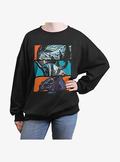 Magic: The Gathering Maelstrom Wanderer, Mikaeus, Neheb Womens Oversized Sweatshirt
