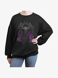 Magic: The Gathering Nicol Bolas Polygon Womens Oversized Sweatshirt