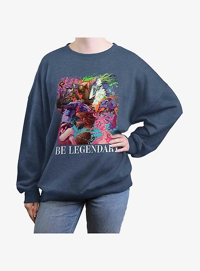 Magic: The Gathering Legends Be Legendary Womens Oversized Sweatshirt