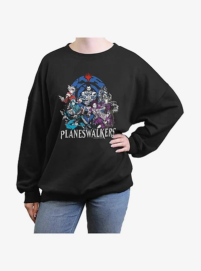 Magic: The Gathering Planeswalkers Group Womens Oversized Sweatshirt