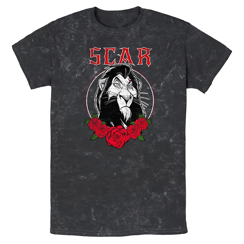 Disney The Lion King Scar Rose Mineral Wash T-Shirt