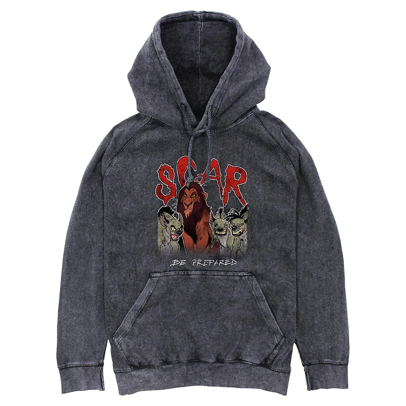 Disney The Lion King Scar Be Prepared Mineral Wash Hoodie
