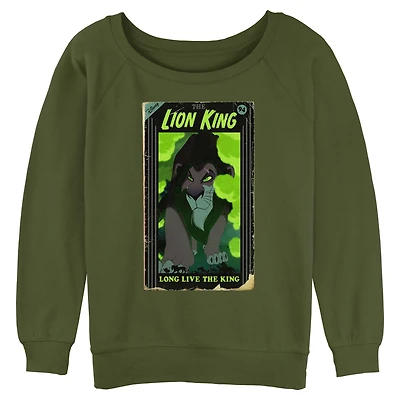 Disney The Lion King Long Live VHS Womens Slouchy Sweatshirt
