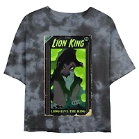 Disney The Lion King Long Live VHS Tie Dye Crop Womens T-Shirt