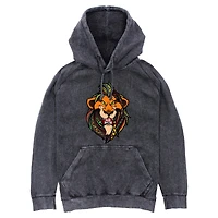 Disney The Lion King Scar Pattern Face Mineral Wash Hoodie