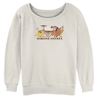 Disney The Lion King Hakuna Matata Walk Along Sunset Womens Slouchy Sweatshirt