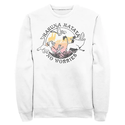 Disney The Lion King Hakuna Matata No Worries Circle Sweatshirt