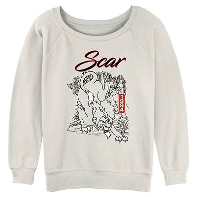 Disney The Lion King Scar 1994 Retro Womens Slouchy Sweatshirt