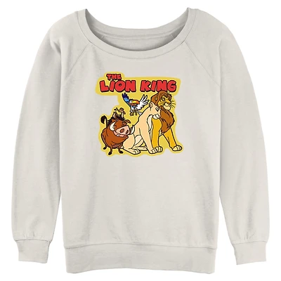 Disney The Lion King Group Cut Out Womens Slouchy Sweatshirt