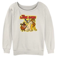 Disney The Lion King Group Cut Out Womens Slouchy Sweatshirt