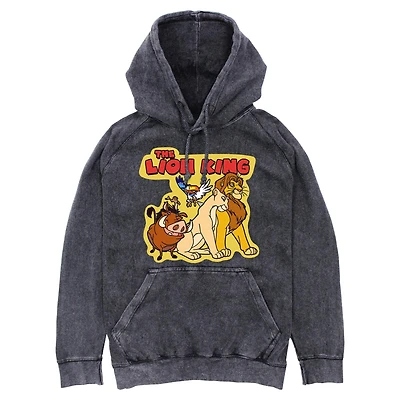 Disney The Lion King Group Cut Out Mineral Wash Hoodie