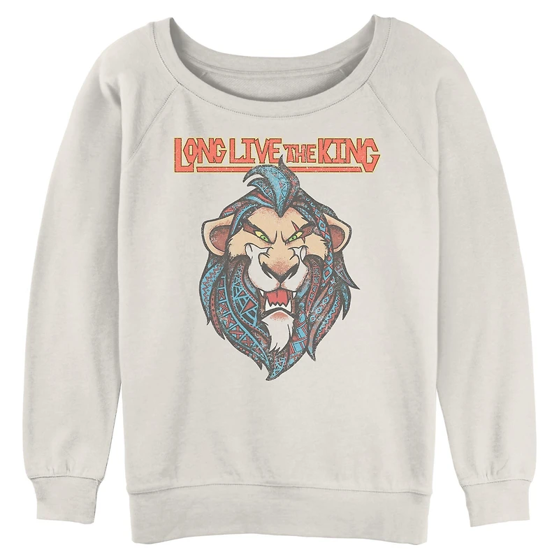 Disney The Lion King Long Live Scar Womens Slouchy Sweatshirt