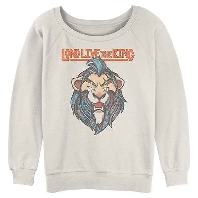 Disney The Lion King Long Live Scar Womens Slouchy Sweatshirt