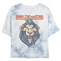 Disney The Lion King Long Live Scar Tie Dye Crop Womens T-Shirt