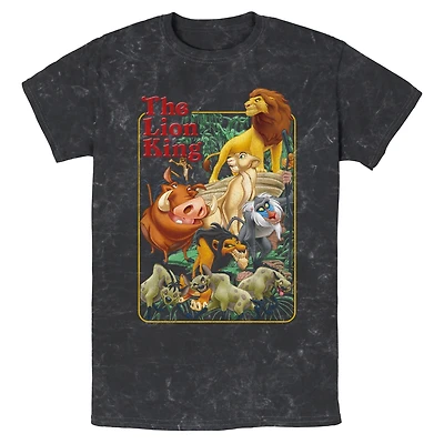 Disney The Lion King Retro Group Mineral Wash T-Shirt