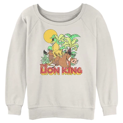 Disney The Lion King Jungle Play Womens Slouchy Sweatshirt