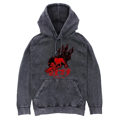 Disney The Lion King Red Flames Scar Mineral Wash Hoodie