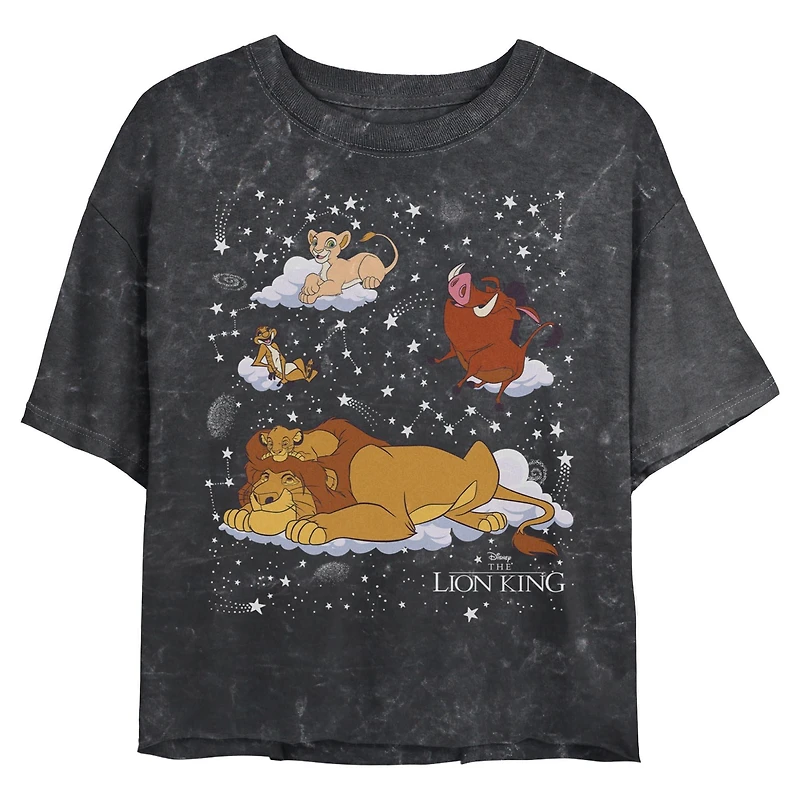 Disney The Lion King On Constellations Mineral Wash Womens Crop T-Shirt