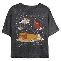 Disney The Lion King On Constellations Mineral Wash Womens Crop T-Shirt