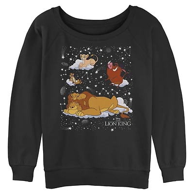 Disney The Lion King On Constellations Womens Slouchy Sweatshirt