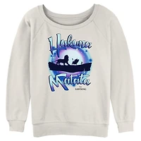 Disney The Lion King Hakuna Matata Galaxy Vibes Womens Slouchy Sweatshirt