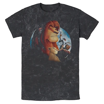 Disney The Lion King Movie Icon Group Mineral Wash T-Shirt