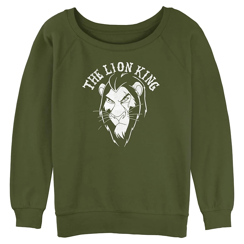 Disney The Lion King Scar Stare Womens Slouchy Sweatshirt