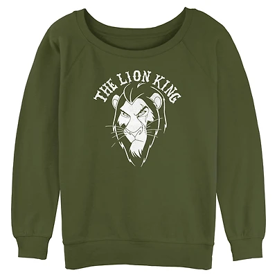 Disney The Lion King Scar Stare Womens Slouchy Sweatshirt
