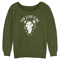Disney The Lion King Scar Stare Womens Slouchy Sweatshirt