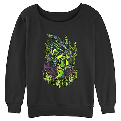 Disney The Lion King Long Live Scar Metal Womens Slouchy Sweatshirt