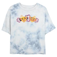 Disney The Lion King Simba And Nala Pals Tie Dye Crop Womens T-Shirt
