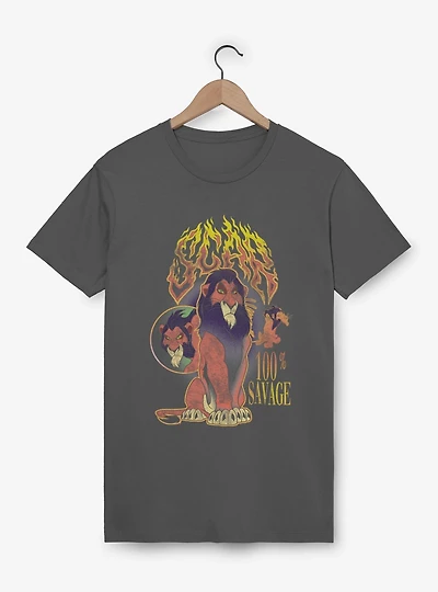 Disney The Lion King Scar 100 Percent Savage Garment Dye T-Shirt