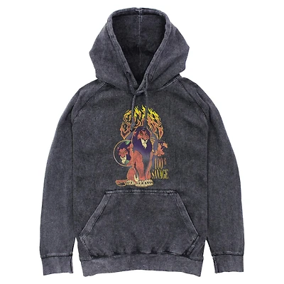 Disney The Lion King Scar 100 Percent Savage Mineral Wash Hoodie