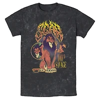 Disney The Lion King Scar 100 Percent Savage Mineral Wash T-Shirt