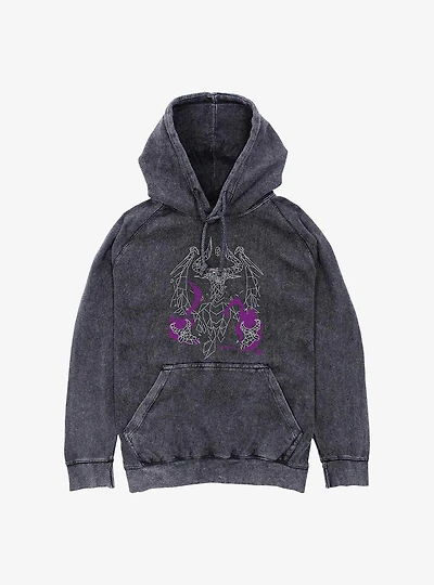 Magic: The Gathering Nicol Bolas Polygon Mineral Wash Hoodie
